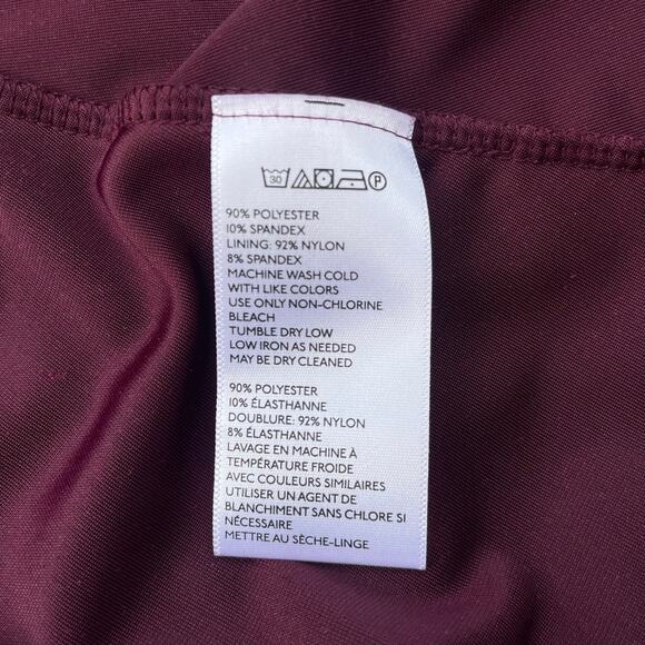 Kimchi Blue Urban Outfitters Maroon Velvet Stretch Sweetheart Mini Dress - XS - Picture 14 of 16